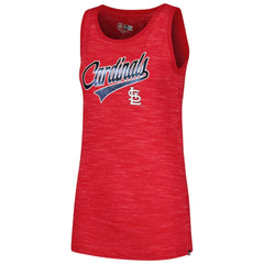 St. Louis Cardinals Women's Space-Dye Active Tank Top - Red | New Era