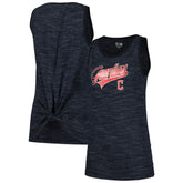 Cleveland Guardians Women's Space-Dye Active Tank Top - Navy | New Era