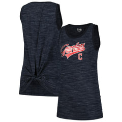 Cleveland Guardians Women's Space-Dye Active Tank Top - Navy | New Era