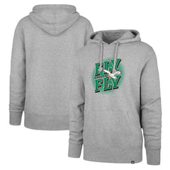 Philadelphia Eagles '47 Fly Eagles Fly Regional Headline Pullover Hoodie - Gray outlet