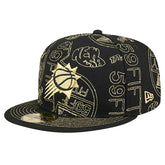Phoenix Suns 59FIFTY Day Allover Print Stencil Fitted Hat - Black | New Era outlet