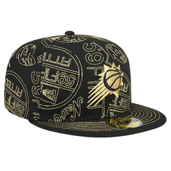 Phoenix Suns 59FIFTY Day Allover Print Stencil Fitted Hat - Black | New Era outlet