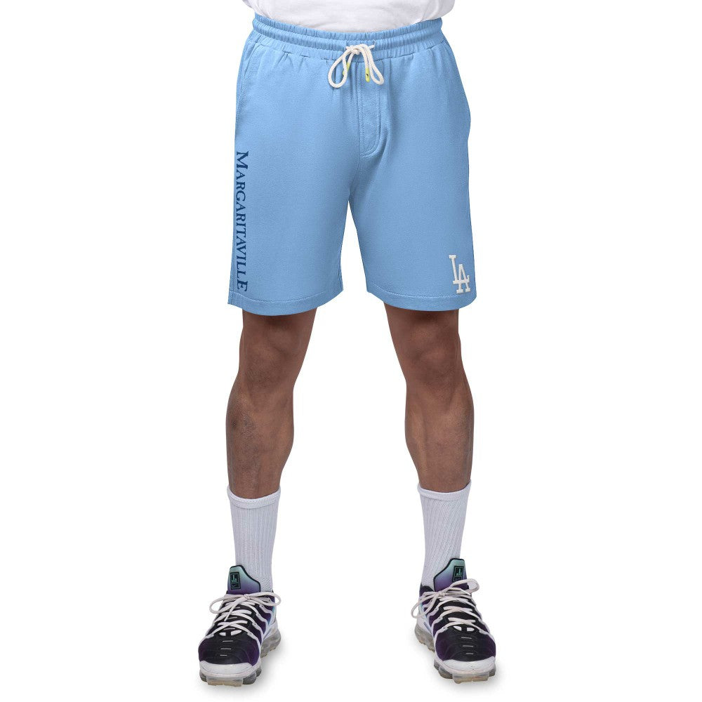 Los Angeles Dodgers Margaritaville Peached French Terry Shorts - Light Blue
