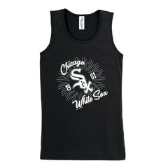Chicago White Sox Soft as a Grape Girls Youth Tank Top - Black