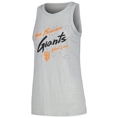 San Francisco Giants Soft as a Grape Women's Gauze High Neck Tank Top - Gray