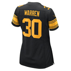 Jaylen Warren Pittsburgh Steelers Women's Alternate Game Jersey - Black | Nike cheap