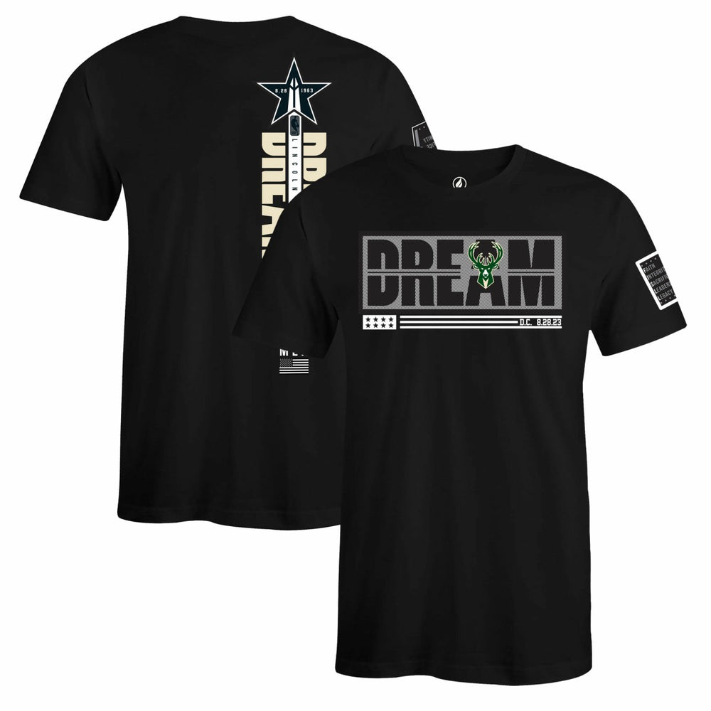 Milwaukee Bucks FISLL x Black History Collection Unisex T-Shirt - Green discount