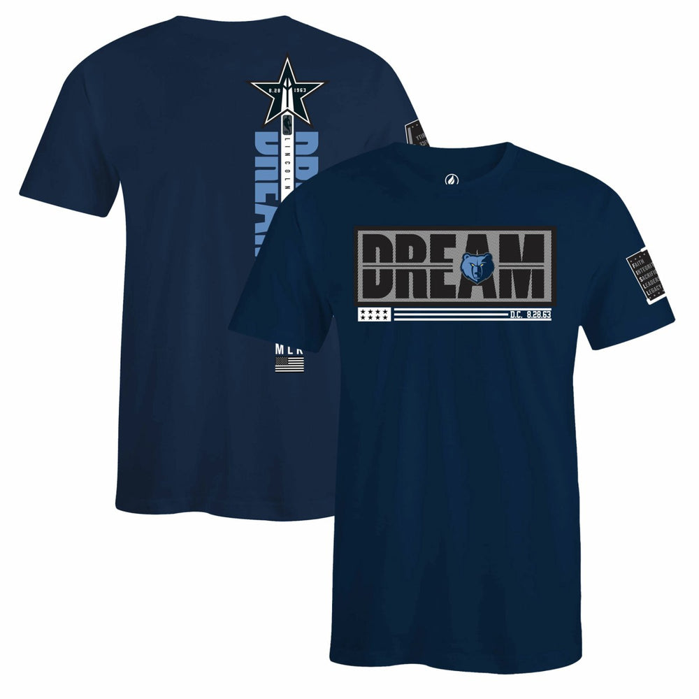 Memphis Grizzlies FISLL x Black History Collection Unisex T-Shirt - Navy online