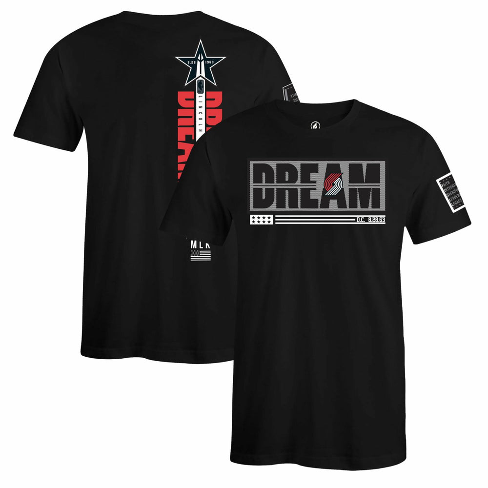Portland Trail Blazers FISLL x Black History Collection Unisex T-Shirt - Black online