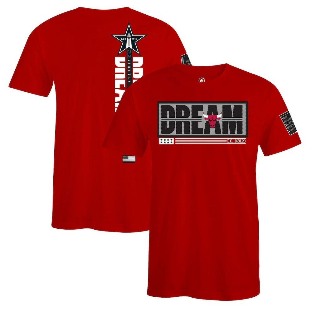 Chicago Bulls FISLL x Black History Collection Unisex T-Shirt - Red outlet