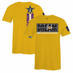 Los Angeles Lakers FISLL x Black History Collection Unisex T-Shirt - Gold discount