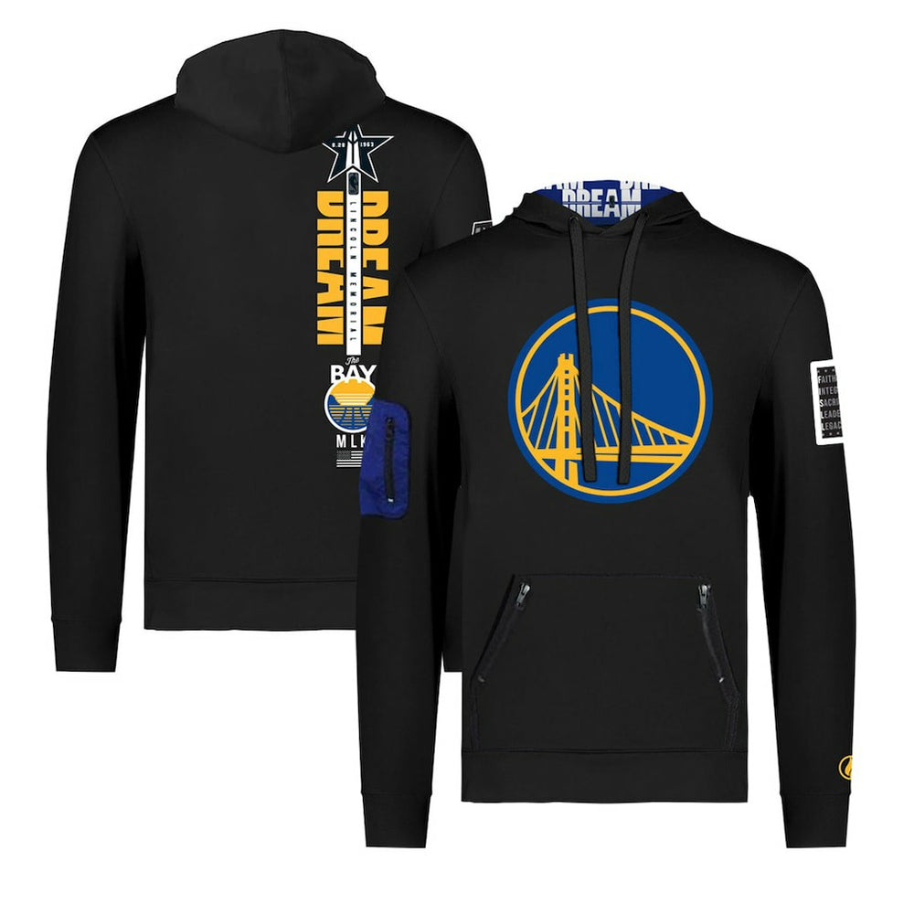 Golden State Warriors FISLL x Black History Collection Unisex Pullover Hoodie - Black on sale