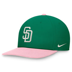 San Diego Padres Malachite Pro Performance Snapback Hat - Green/Pink | Nike