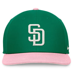 San Diego Padres Malachite Pro Performance Snapback Hat - Green/Pink | Nike