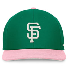San Francisco Giants Malachite Pro Performance Snapback Hat - Green/Pink | Nike