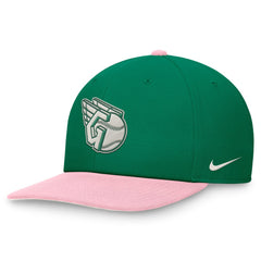 Cleveland Guardians Malachite Pro Performance Snapback Hat - Green/Pink | Nike