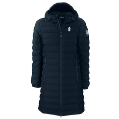 Chicago Cubs Cutter & Buck Women's Cooperstown Collection Mission Ridge Repreve Eco Insulated Long Full-Zip Puffer Jacket - Navy