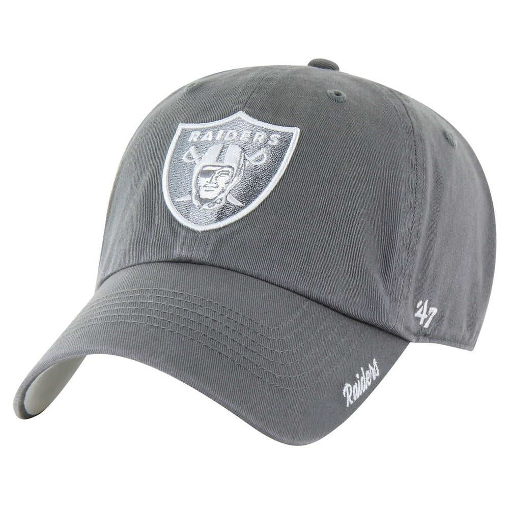 Las Vegas Raiders '47 Women's Luminance Cheer Clean Up Adjustable Hat - Gray on sale