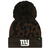 New York Giants '47 Women's Cacao Cuffed Knit Hat with Pom - Brown sale