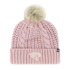 Jacksonville Jaguars '47 Women's Meeko Cuffed Knit Hat with Pom - Dusty Rose on sale
