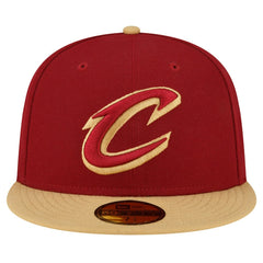 Cleveland Cavaliers 2-Tone 59FIFTY Fitted Hat sale - Wine/Gold | New Era for sale