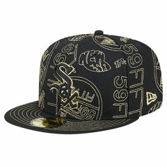 Chicago White Sox 59FIFTY Day Allover Fitted Hat - Black | New Era