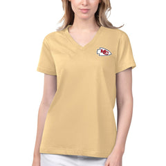 Kansas City Chiefs Margaritaville Women's Game Time V-Neck T-Shirt - Gold outlet