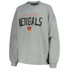 Cincinnati Bengals DKNY Sport Women's Penelope Pullover Sweatshirt - Heather Charcoal discount