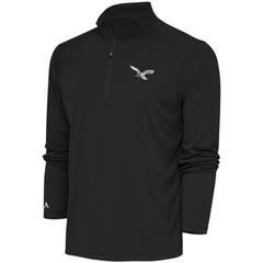 Philadelphia Eagles Antigua Throwback Logo Tribute Quarter-Zip Pullover Top - Gray online