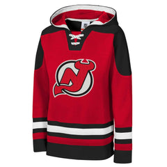 New Jersey Devils Youth Ageless Must Have Home V-Neck Pullover Hoodie Red