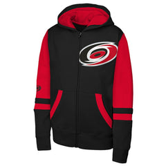 Carolina Hurricanes Youth Face Off Full-Zip Hoodie Black
