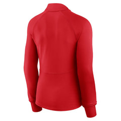 Philadelphia Phillies Women's Elements Raglan Tri-Blend Quarter-Zip Top - Red
