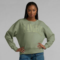 Los Angeles Dodgers Women's Elements Flow Pullover Sweatshirt - Green