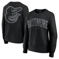 Baltimore Orioles Women's Elements Flow Pullover Sweatshirt - Black