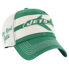 New York Jets '47 Throwback Clubhouse Boon Clean-Up Trucker Adjustable Hat - Kelly Green discount