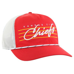 Kansas City Chiefs '47 Downburst Relaxed Hitch Trucker Adjustable Hat - Red/White for sale