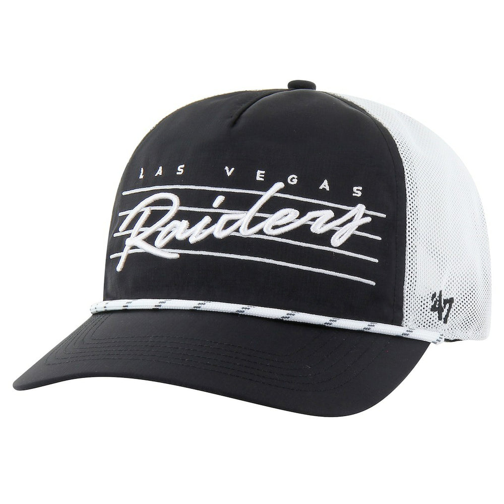 Las Vegas Raiders '47 Downburst Relaxed Hitch Trucker Adjustable Hat - Black/White online