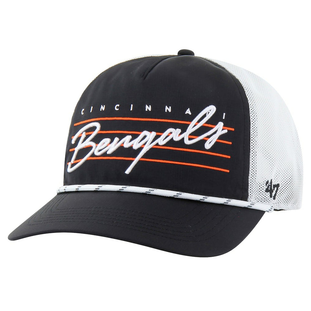 Cincinnati Bengals '47 Downburst Relaxed Hitch Trucker Adjustable Hat - Black/White discount
