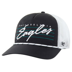 Philadelphia Eagles '47 Downburst Relaxed Hitch Trucker Adjustable Hat - Black/White sale