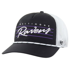 Baltimore Ravens '47 Downburst Relaxed Hitch Trucker Adjustable Hat - Black/White cheap