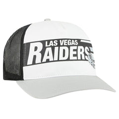 Las Vegas Raiders '47 Stack Line Hitch Trucker Adjustable Hat - White/Gray discount