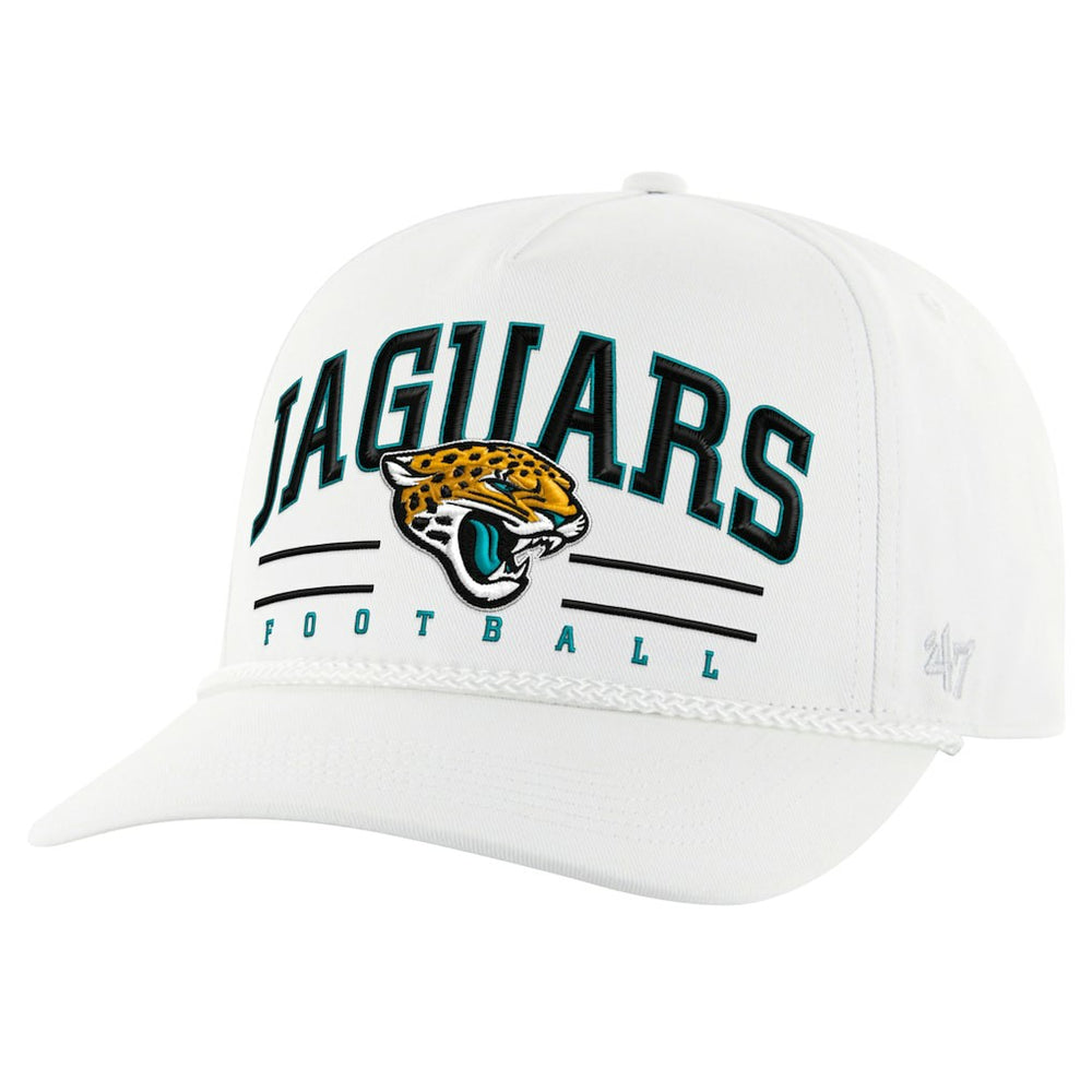 Jacksonville Jaguars '47 Roscoe Hitch Rope Adjustable Hat - White sale