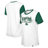 New York Jets New Era Women's 3rd Down T-Shirt - White/Green discount