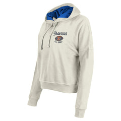 Denver Broncos New Era Women's 3rd Down Historic Pullover Hoodie - Cream online