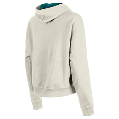 Miami Dolphins New Era Women's 3rd Down Historic Pullover Hoodie - Cream sale