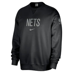 Brooklyn Nets Courtside Standard Issue Performance Pullover Sweatshirt - Black | Nike cheap