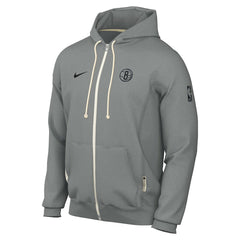 Brooklyn Nets Authentic Standard Issue Full-Zip Hoodie Jacket - Gray | Nike on sale