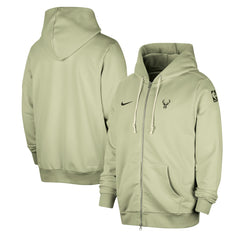 Milwaukee Bucks Authentic Standard Issue Full-Zip Hoodie Jacket - Green | Nike discount