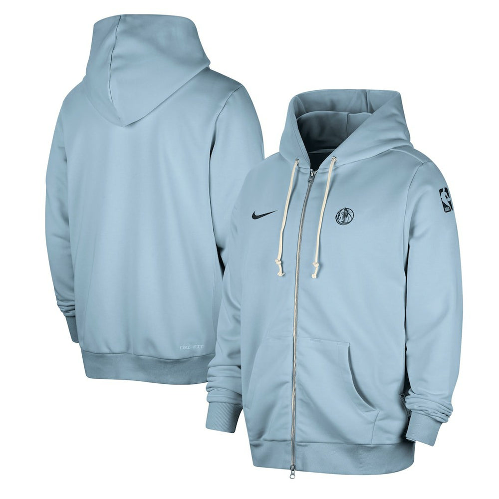 Dallas Mavericks Authentic Standard Issue Full-Zip Hoodie Jacket sale - Light Blue | Nike for sale