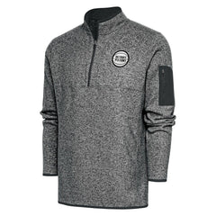 Detroit Pistons Antigua Fortune Big & Tall Quarter-Zip Pullover Jacket sale - Heather Charcoal for sale